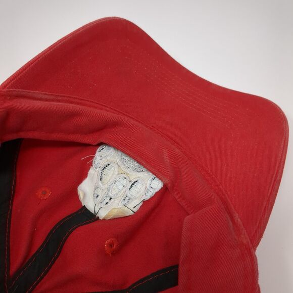 Bear Paw Slideback Hat Red OSFA Adjustable Embroidered Pacific Headwear - Picture 8 of 9